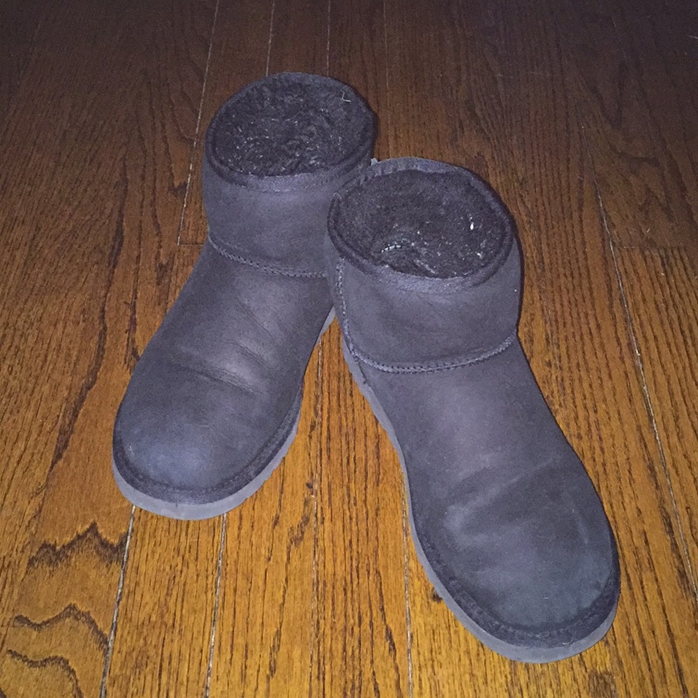 Black Mini Ugg Booties